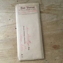 Road Warrants from Earlier Part of 1900's